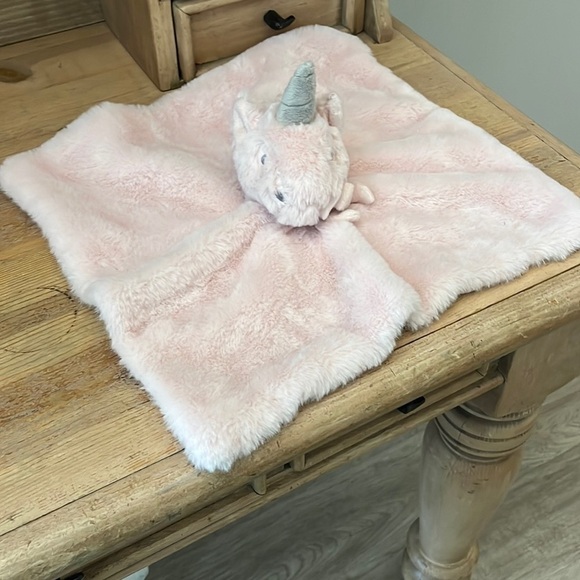 Little Miracles Lovey Security Blanket Unicorn Pink Stuffed Animal Toy - Picture 1 of 9
